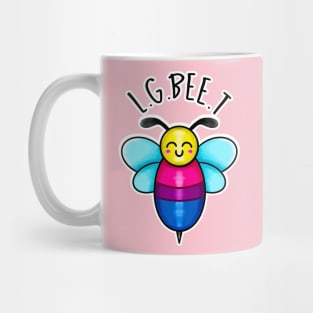 Kawaii LGBT Bee. Bisexual Pride Flag Mug